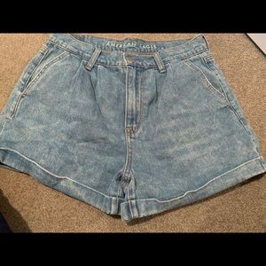 High Waisted Blue Jean Shorts